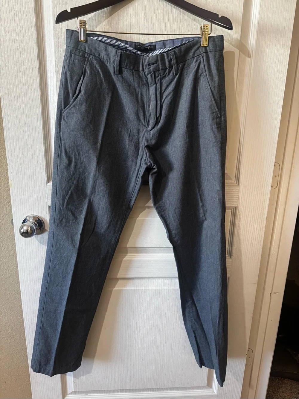 Men's Blue 32x32 Pants - Classic Straight Fit